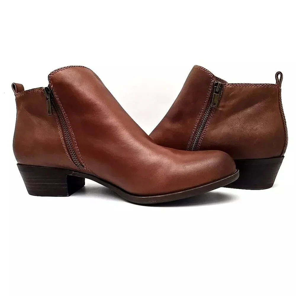 Lucky Brand Brown Ankle Boots - Picture 2 of 12